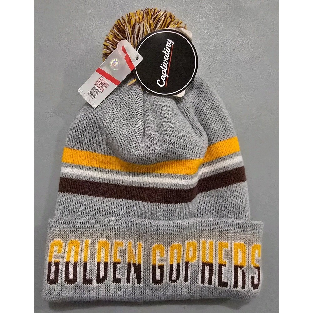 University Of Minnesota Golden Gophers Captivating NCAA Winter Hat  Pom Cap New
